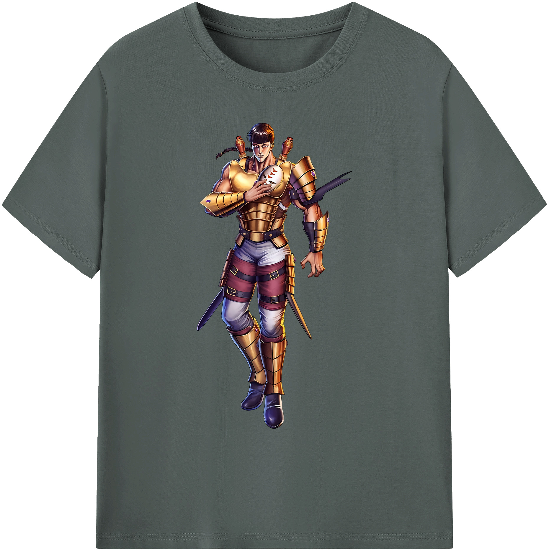 （画像用） 北斗の拳 Fist of the North Star 綿100％ メンズ半袖Tシャツ｜肌触りやわらか＆通気性
